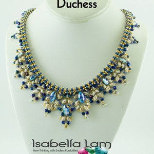 Austrian crystal Duchess set in Navette and GemDuo beads Necklace Tutorial