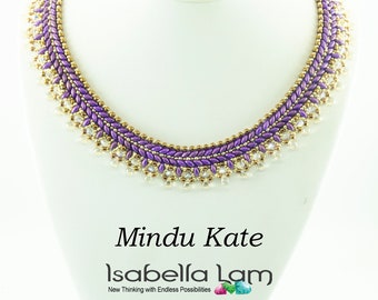 MINDU KATE SuperDuo Beadwork Necklace Beading Kit (Instruction and Materials)