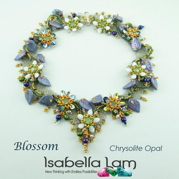 Spring Blossom Austrian crystal stones Necklace Tutorial