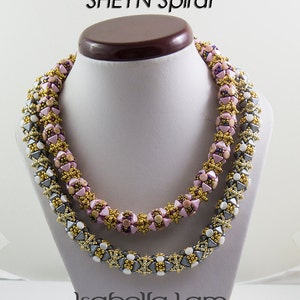 SHEYN Amazing Spiral with all innovative czech and Miyuki beads tutorial instructions for personal use only