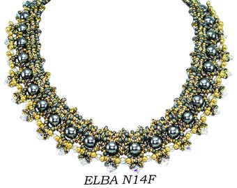 ELBA SuperDuo Beadwork Necklace  DIY Beading Kit Tutorial