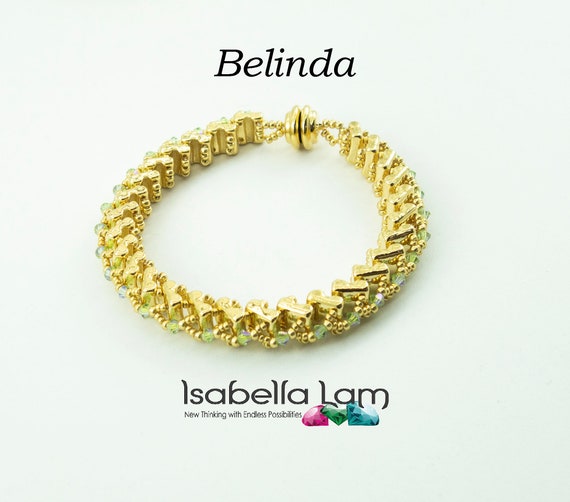 BELINDA 24K FIXER Beads and Austrian Crystal Bracelet Kit and 
