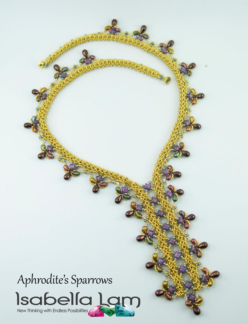 Aphrodites Sparrows Necklace Pdf tutorial instructions for personal use only image 3