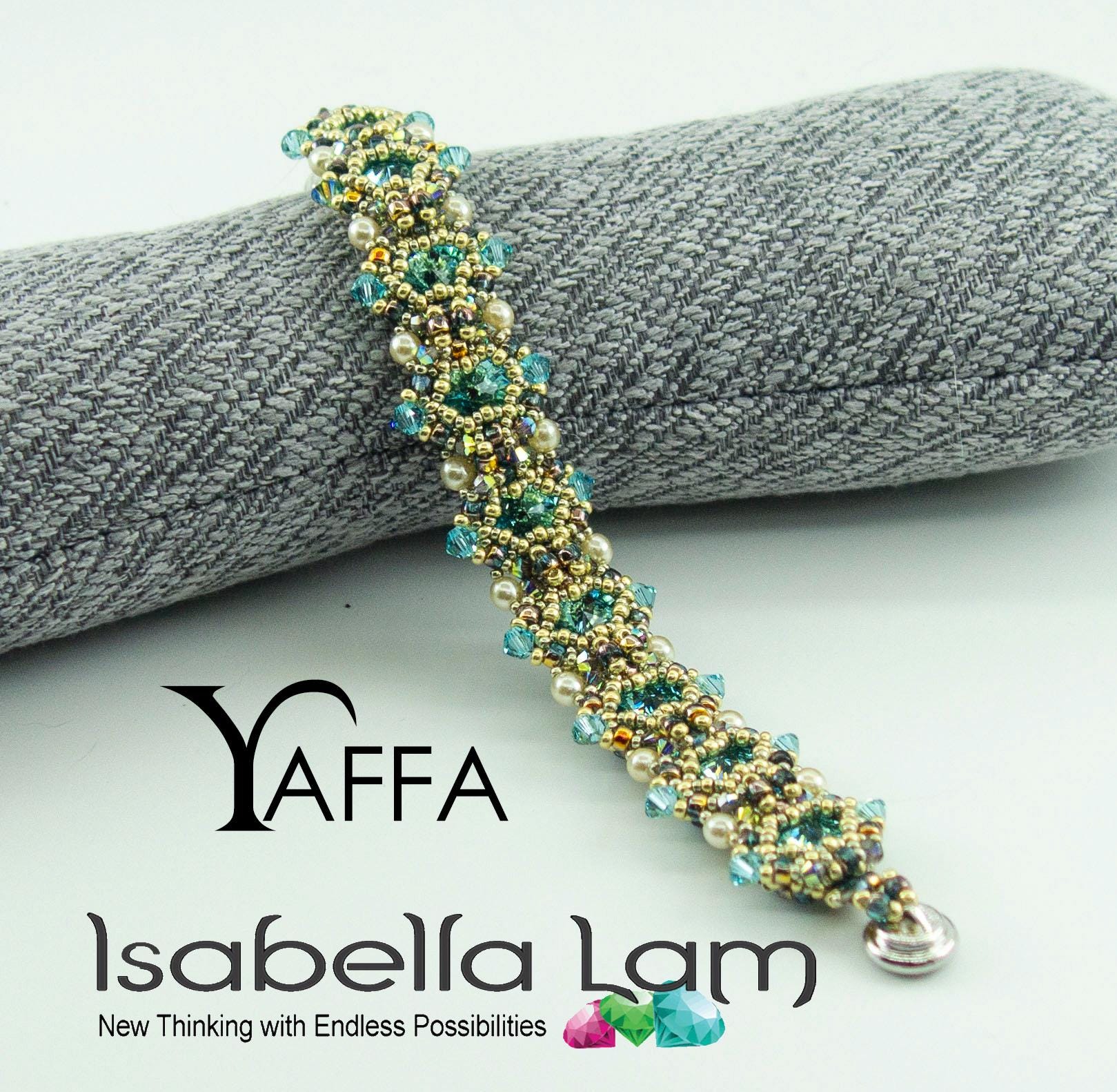 YAFFA Austrian Crystal Rivoli Stones Bracelet Kit and Tutorial - Etsy