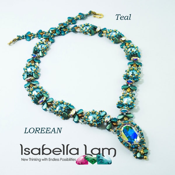 Loreean Austrian Crystal Set in Navettes, PaisleyDuo and Rivoli necklace Tutorial