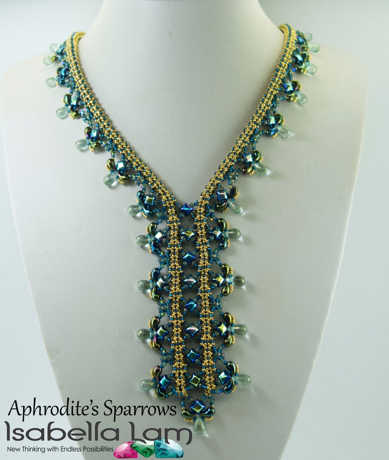 Aphrodites Sparrows Necklace Pdf tutorial instructions for personal use only image 4