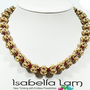BOLITAS CRESCENT  Beadwork Necklace or Bracelet Pdf tutorial instructions for personal use only