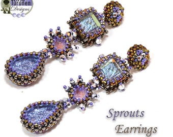 Sprouts Earrings Lavender Beading Kit