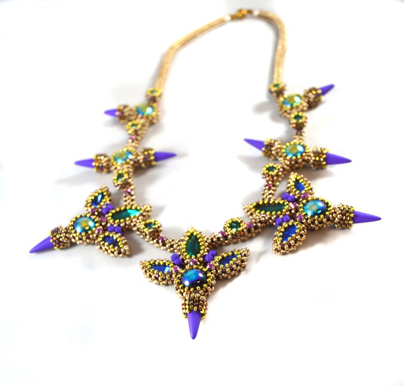 Harley Necklace Beading Kit Multi Color Etsy