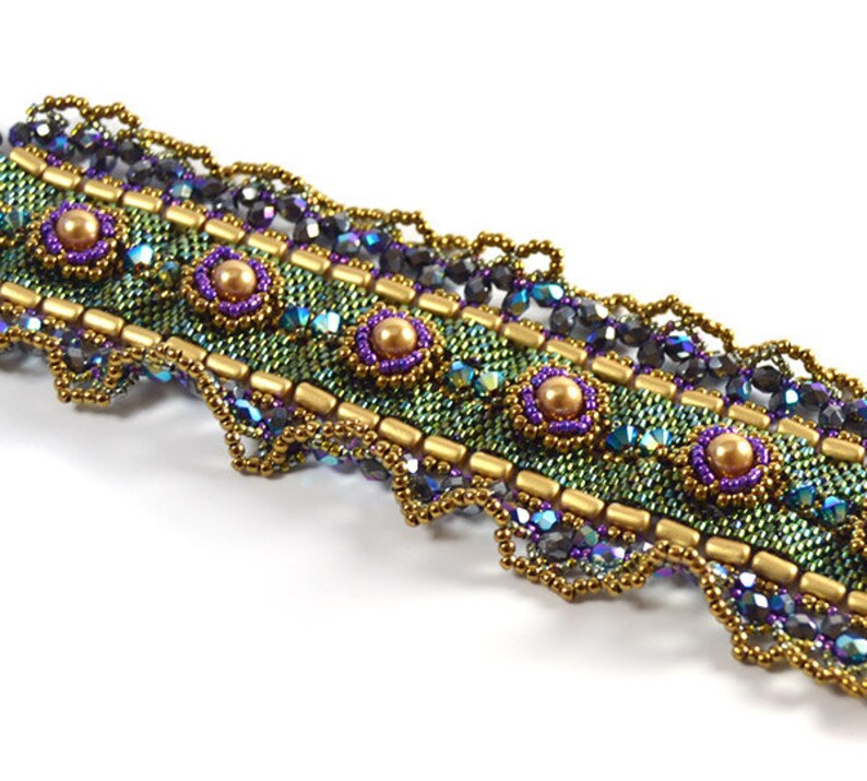 Sunny Bracelet Beading Kit green&bronze Etsy