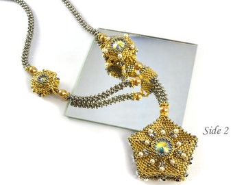 Catarina Necklace Silver & Gold Beading Kit