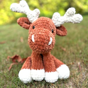 Handmade Moose Stuffed Animal | Crocheted Moose | Cute Moose Stuffy