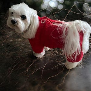 Mono de forro polar para perro, chaqueta cálida con cremallera para perros pequeños