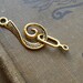 60 pcs bulk lot of fancy swirly hook and eye clasp for larger jewelry projects or sewing projects destash lot