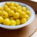 15 chartreuse yellow german glass beads - vintage jewelry supply destash