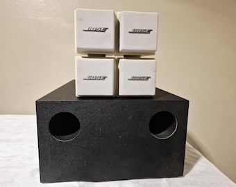 Bose AM-5 Acoustimass Speaker System Low Profile Subwoofer Fully Functional