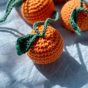 Crochet Orange Bag Charm Pattern – Easy Amigurumi Fruit Keychain (PDF Pattern)