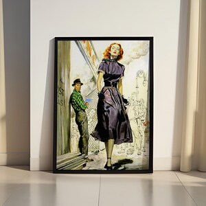 Retro stylish poster, Vintage Poster for Living Room, bedroom Poster,  Aesthetic Decor, Old style Poster, fashion retro art ,nostalgia style