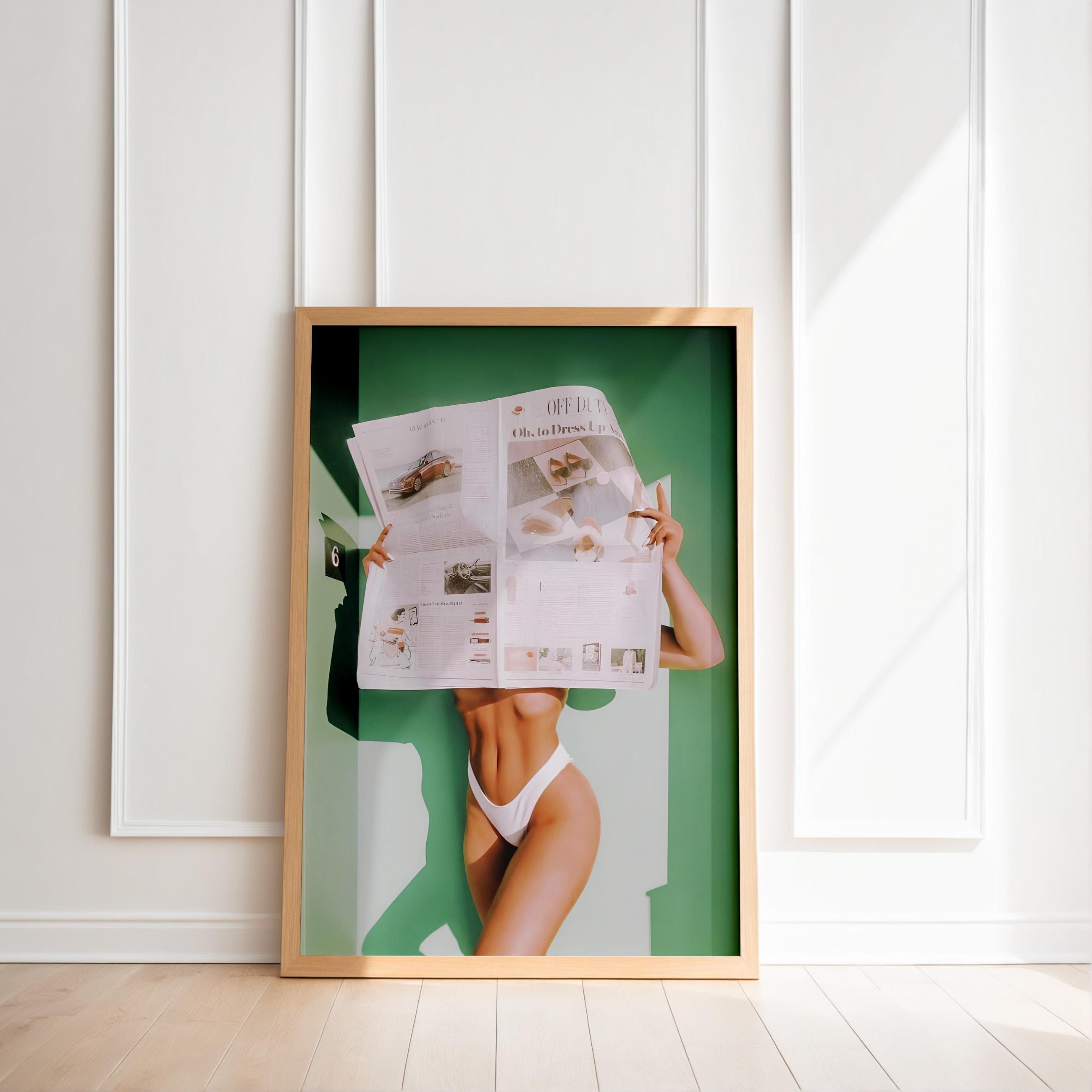 Fashion Magazine Poster, Vintage Fashion Magazine Poster, Retro Fashion Canvas Art, Luxury Fashion Print,Luxury Fashion Print, High Fashion