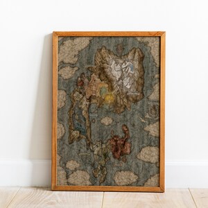 Póster de mapa de Elden Ring I Póster de Malenia de Elden Ring I Impresión de Elden Ring I Póster de Malenia I Impresión de Malenia I Arte de pared de Elden Ring I Para sala de juegos