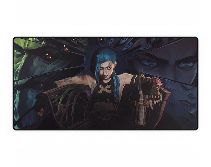 Arcane Jinx Desk Mat - Non-Slip Surface, Anti-Fray Edges, Smooth, Durable - Gaming, Work, Study, Office Accessories, Mouse Pad, Computer