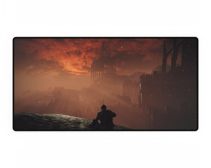 Elden Ring Landscape Desk Mat, Gamer Desk Pad, Computer Accessories, Office Decor, Gift for Gamers