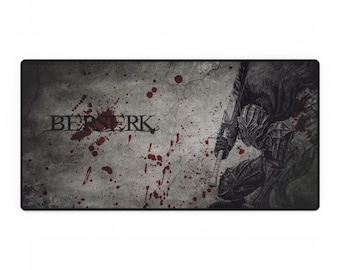 Berserk Title, Guts Armor, Anime Mousepad - High-Quality, Non-Slip, Anime Gaming Mat