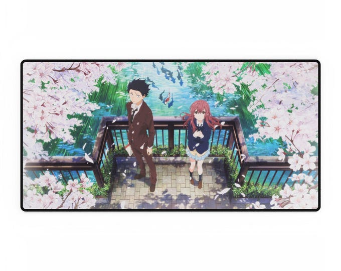 A Silent Voice Shouya Ishida & Shouko Nishimiya Mousepad - High-Quality, Non-Slip, Anime Gaming Mat Featuring Iconic JoJo Characters