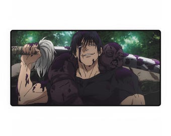 Jujutsu Kaisen Toji Fushiguro Desk Mats Cool Anime Mouse Pad, Scratch Stain Resistant, Durable Non-Slip