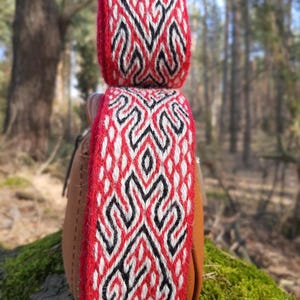 Animal Motif Tablet Weaving, Viking Belt, Handwoven Gift, Card woven braid, Medieval belt, Medieval reenactment, Viking clothes, folk, boho