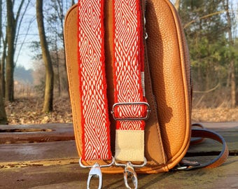 Woven Tablet Bag Strap, Wool Viking Belt, Medieval Style