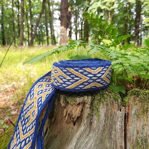 Woolen tablet weaving, Viking belt, medieval belt, Birka Band B-14, medieval reenactment, LARP costume, Viking reenactment, etno belt, art