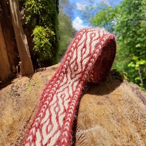 Tavoletta di lana tessuta, tessitura di carte, Birka, rievocazione storica, abiti popolari, costume vichingo, cintura vichinga, cintura etnica, cintura boho, treccia intrecciata, arte