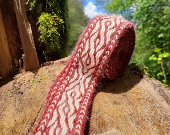 Wollen tablet geweven riem, Viking-klederdracht, 135 cm