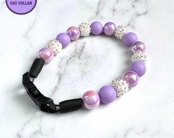 Bead Cat Collar, Collar Necklace Bead, Cat Gift For Cat Lovers, Pet Gift For Cat, Breakaway Collar Cat, Pet Collar, Bead Cat Collar