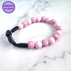 Cow Cat Collar, Collar Necklace Bead, Cat Gift For Cat Lovers, Pet Gift For Cat, Quick Release Cat Collar, Pet Collar, Beaded Cat Collar