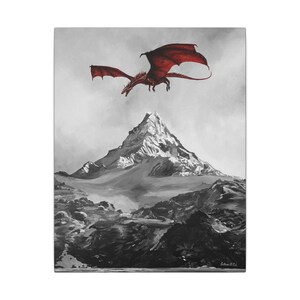 Flight of the Tyrannical Canvas Painting Print