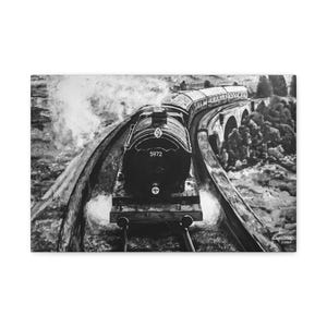 Magic Train Canvas Painting Print