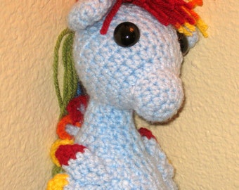 PATTERN - Crocheted Sea Pony MLP Amigurumi - My Little Pony Friendship is Magic