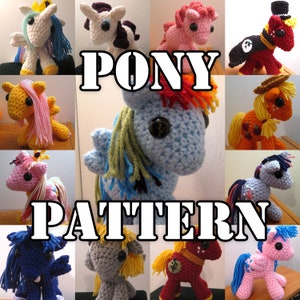 Crocheted Pony Amigurumi MLP Plush PATTERN