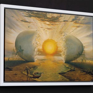 Vladimir Kush Sonnenaufgang am Meer Leinwanddruck, Sonnenaufgang am Meer, Sonnenaufgang am Meer Leinwanddruck, Vladimir Kush Wandkunst