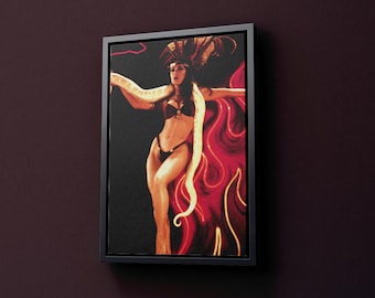 Dal tramonto all'alba Stampa su tela di Salma Hayek Immagine da parete Stampa artistica veloce gratuita Decorazione per la casa Consegna veloce