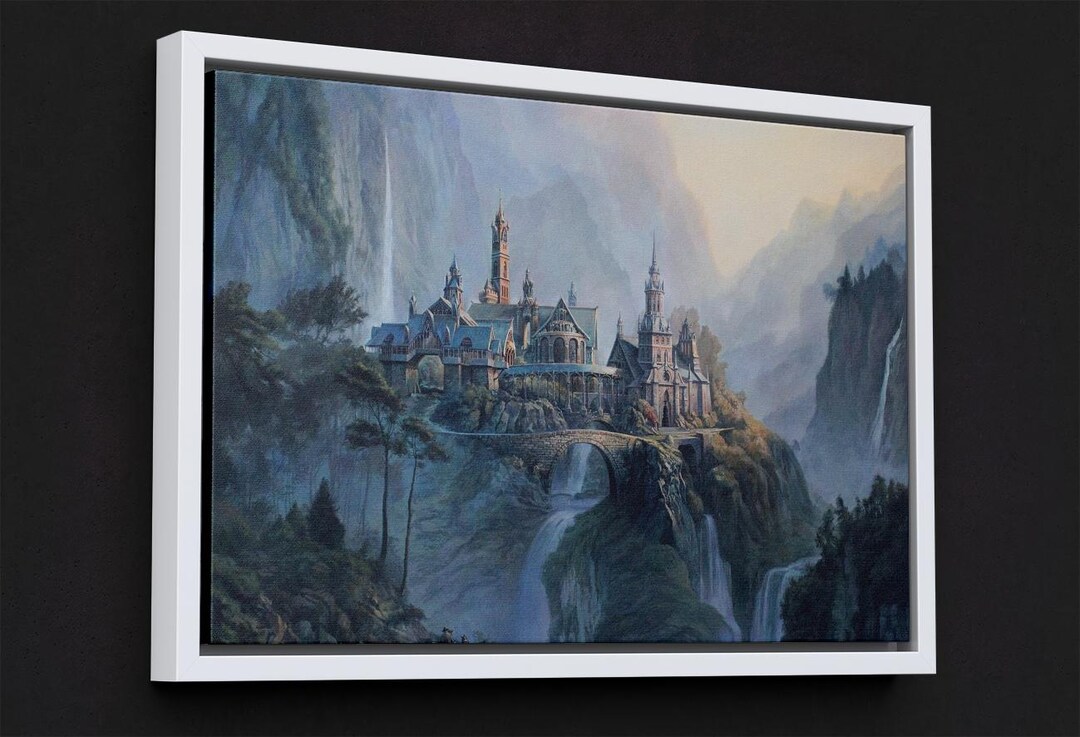 Rivendell Canvas, the Lord of the Rings Poster , Print on Canvas , Wall ...