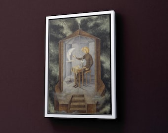 Remedios Varo Calestial Pabulum Ready To Hang Canvas,Remedios Varo Fine Print,Vintage Art Prints,Fantasy Art,Remedios Varo Art Gallery Print