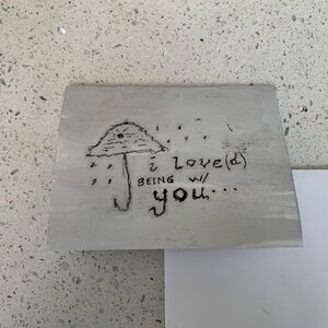 Liefdesbriefje - wens (inktwas)