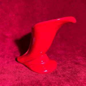 Vintage Red Ceramic Candleholder