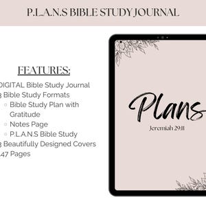 Bible Study Journal: Digital P.L.A.N.S. Devotional Journal