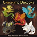 Chromatic Dragons | Dungeons and Dragons Enamel Pins