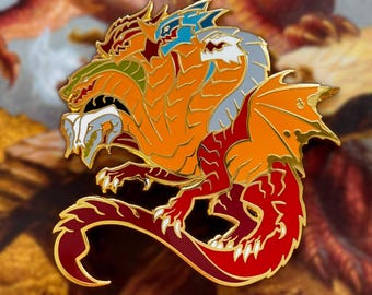 Tiamat | Dungeons and Dragons Emaille Pin