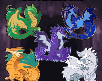 Edelstein Drachen | Dungeons and Dragons Emaille Pins
